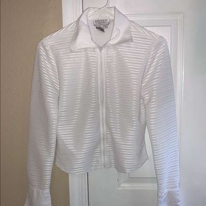 Papell blazer/ sweater petites 6p